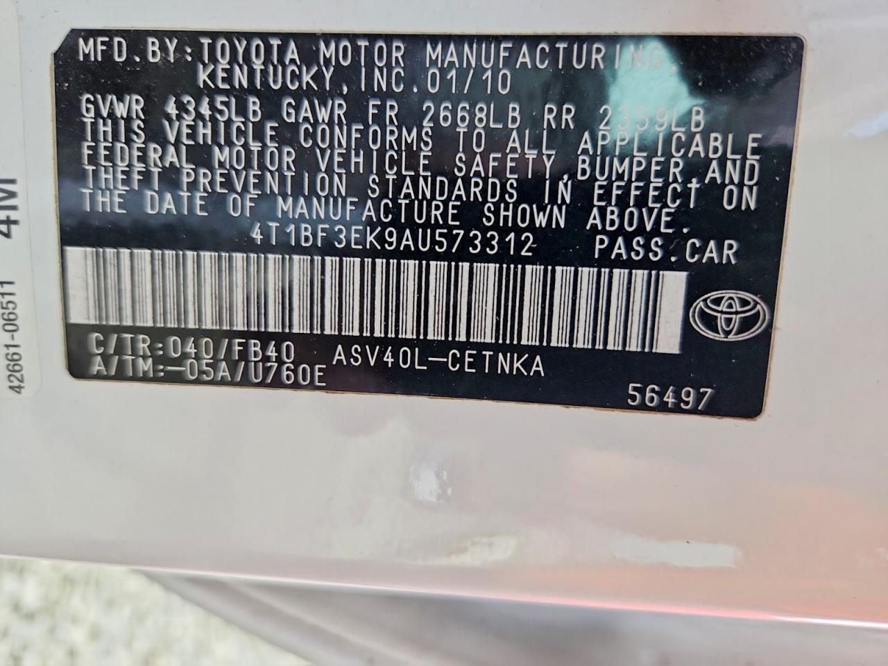 Toyota Camry Le