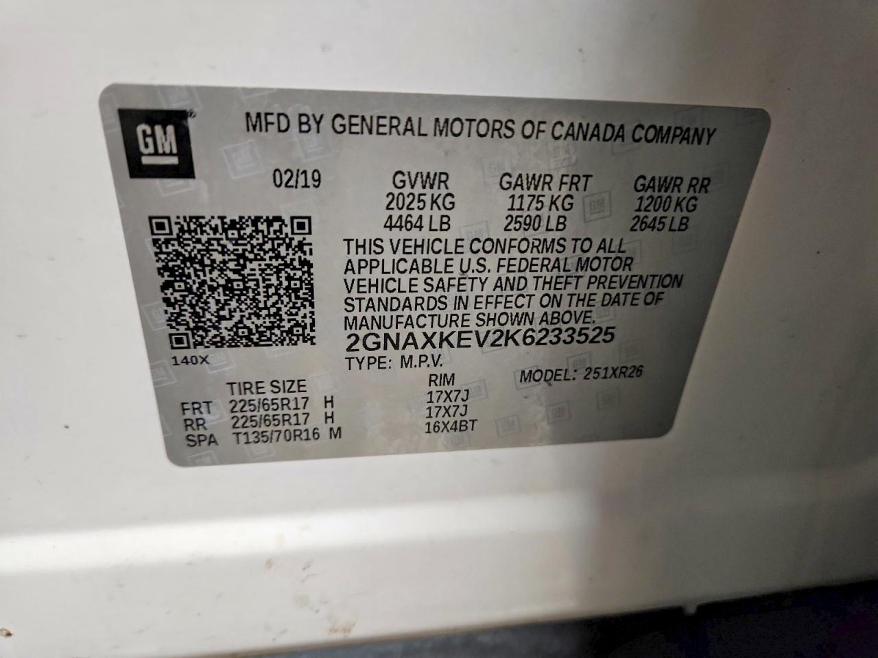 Chevrolet Equinox Lt