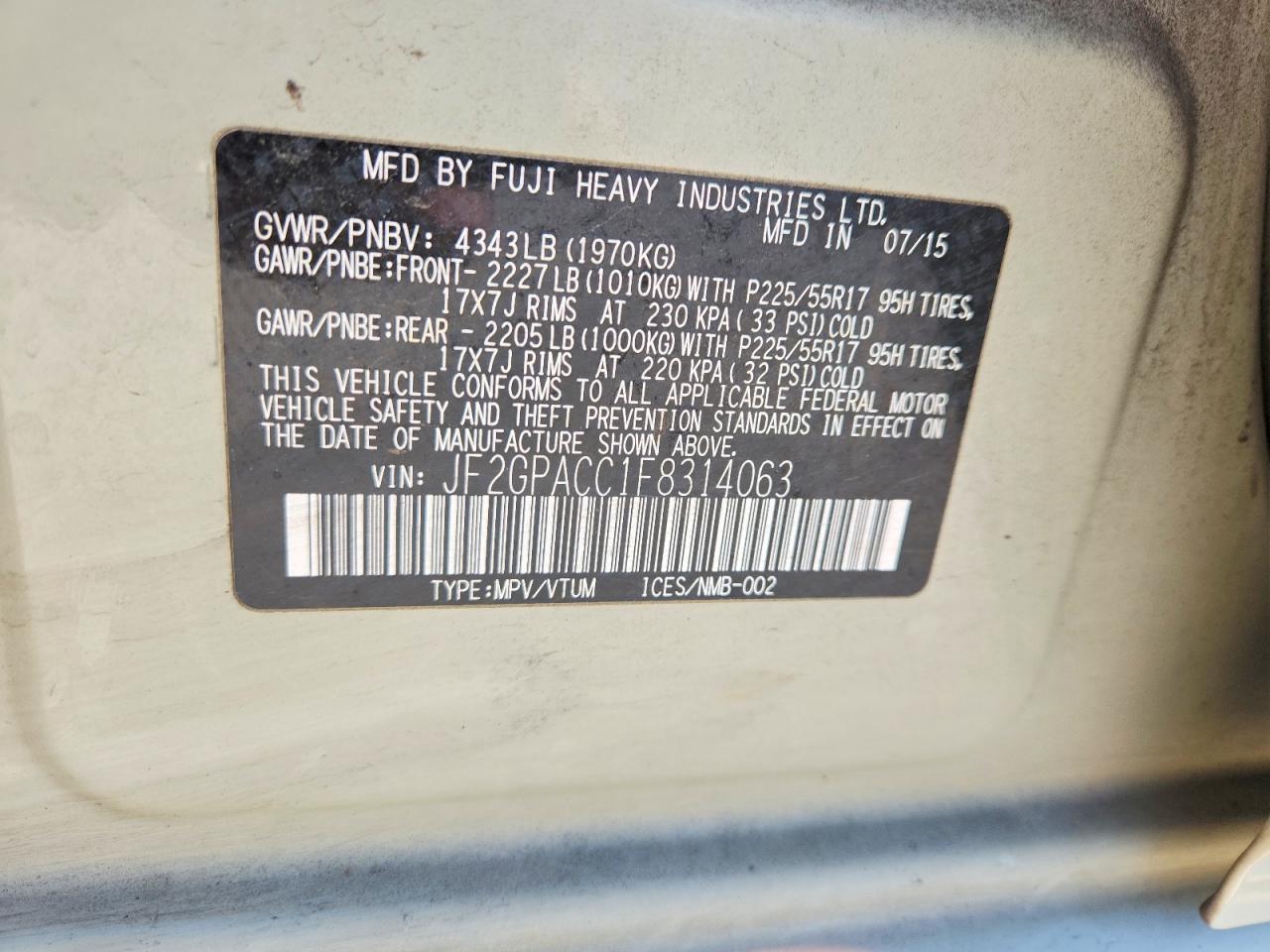 Subaru Xv 2.0 Premium