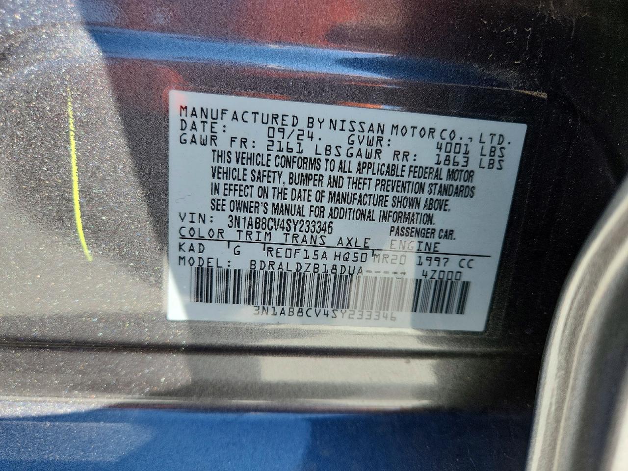 Nissan Sentra Sv