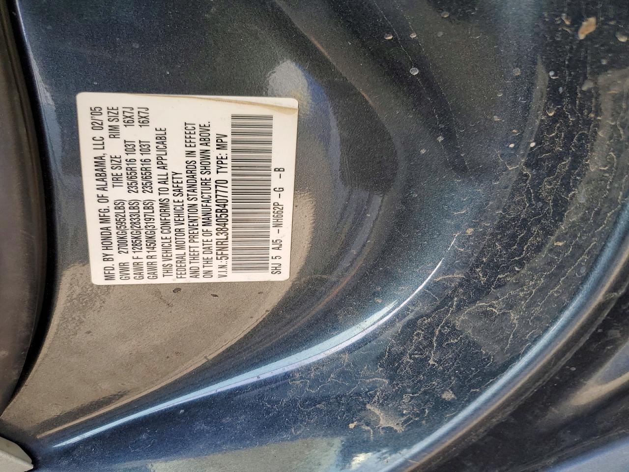 Honda Odyssey Ex