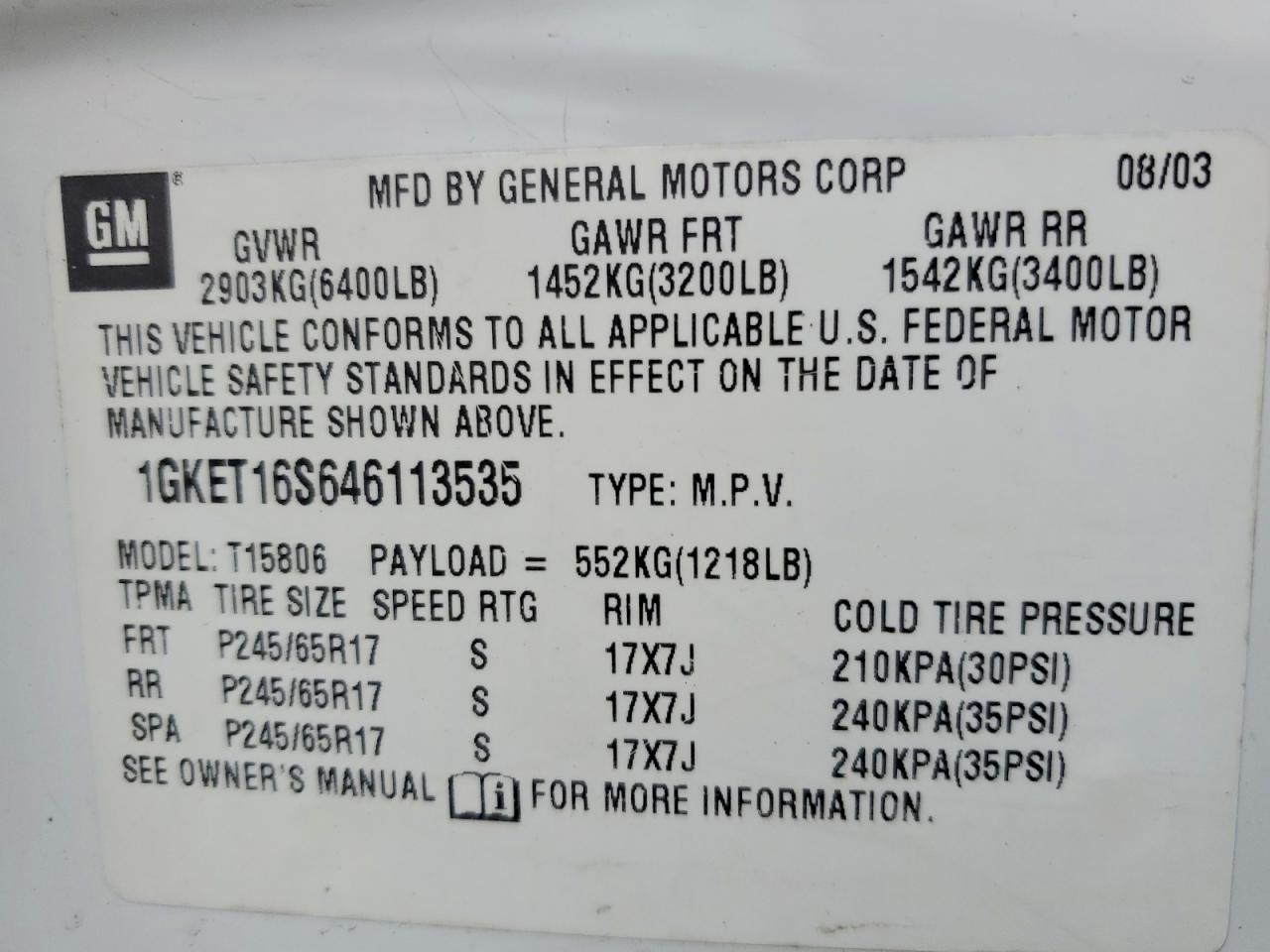 GMC Envoy Xl