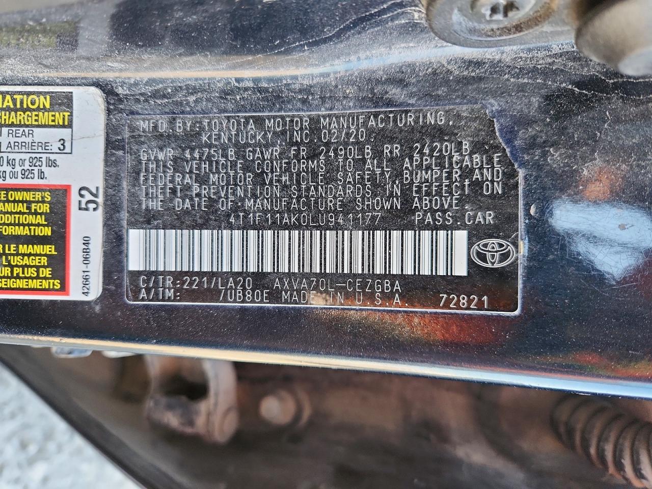 Toyota Camry Xle