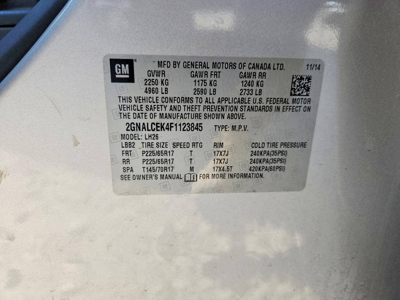 Chevrolet Equinox Lt