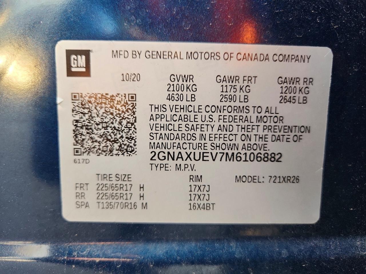 Chevrolet Equinox Lt