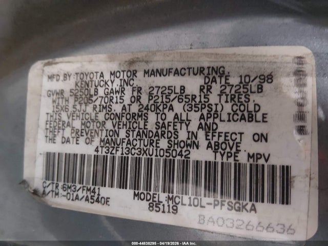Toyota Sienna Xle