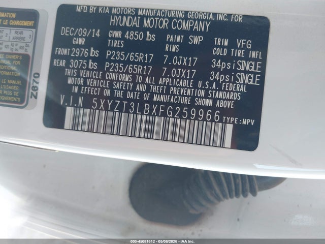 Hyundai SANTA FE 2.4l