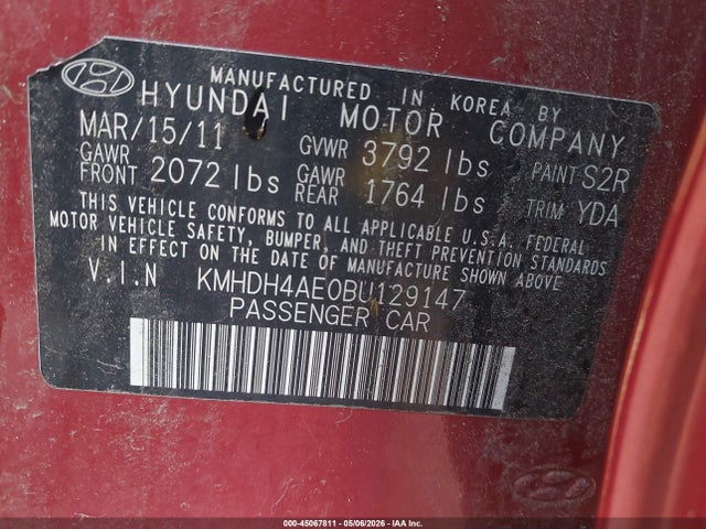 Hyundai ELANTRA Gls (ulsan Plant)