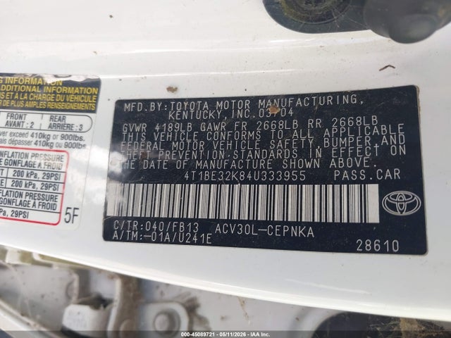 Toyota Camry Le