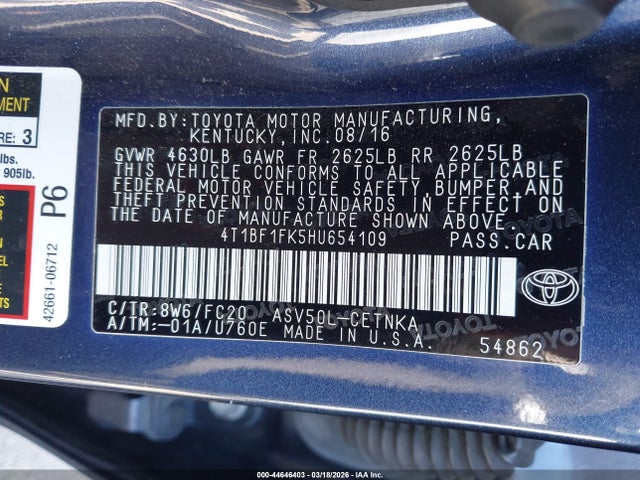 Toyota Camry Le
