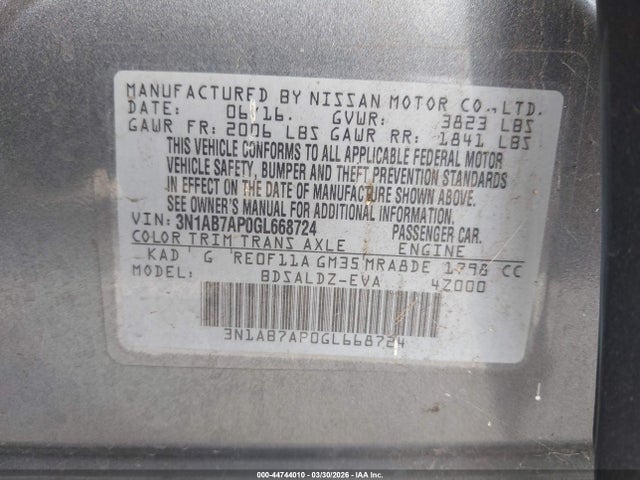 Nissan Sentra Sv