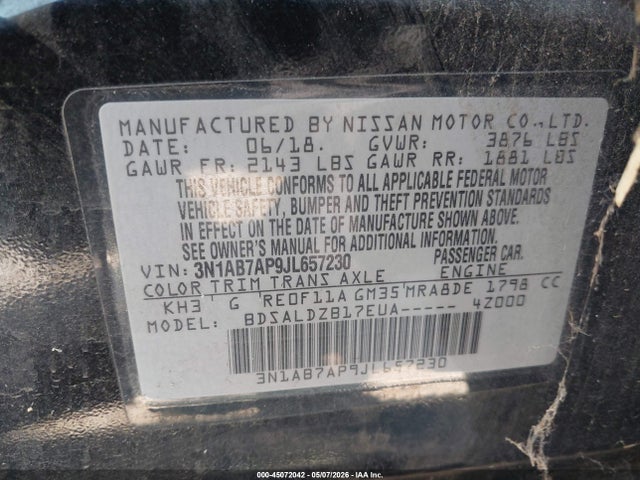 Nissan Sentra Sv
