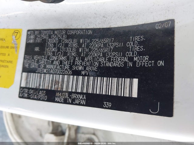 Toyota Highlander Limited V6