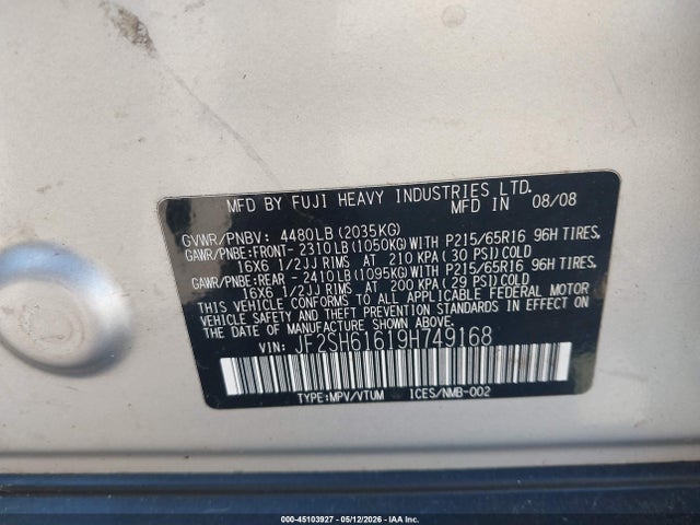 Subaru Forester 2.5x