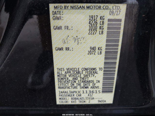 Nissan Altima 2.5 Sr