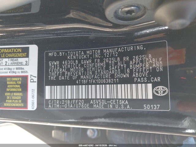 Toyota Camry Se