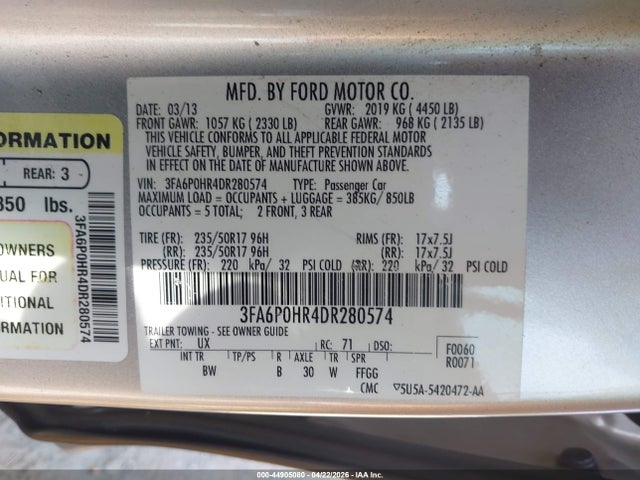 Ford Fusion Se