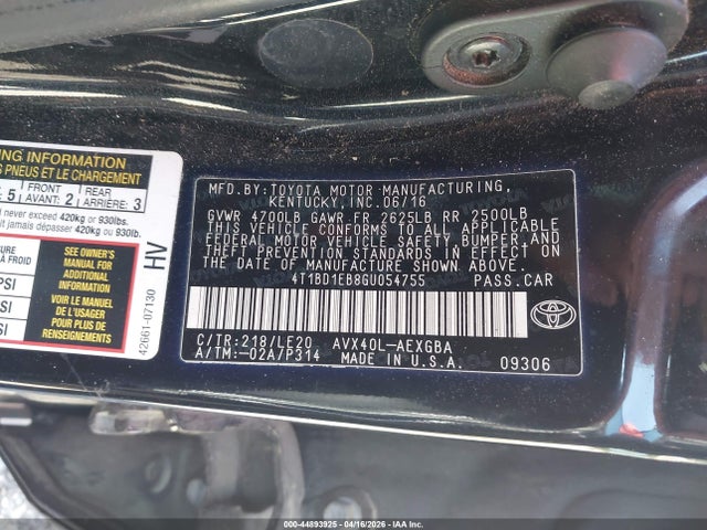 Toyota Avalon Hybrid Xle Premium