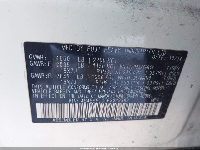 Subaru Outback 3.6r Limited
