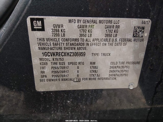 Chevrolet Silverado 1500 1lt