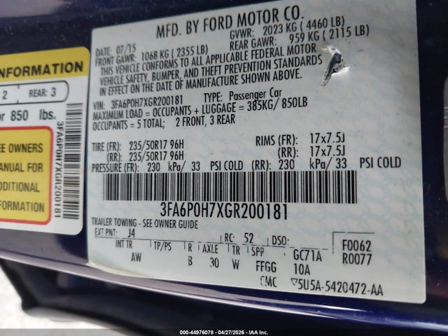 Ford Fusion Se