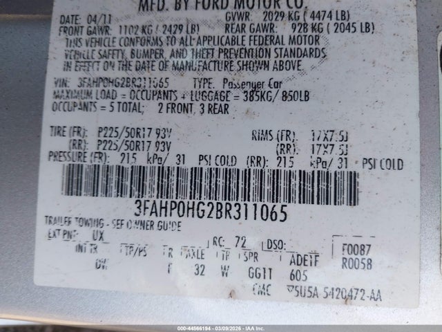 Ford Fusion Se