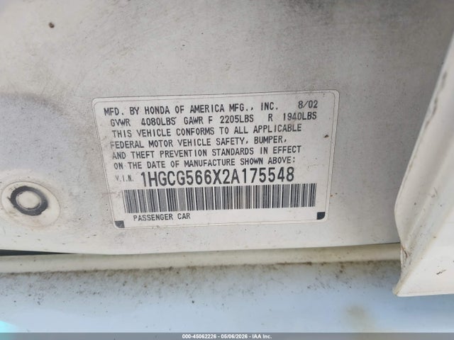 Honda Accord 2.3 Ex