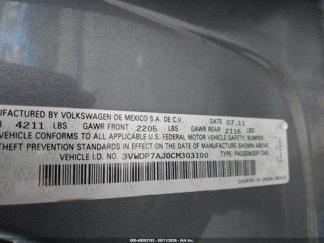 Volkswagen Jetta 2.5l Se