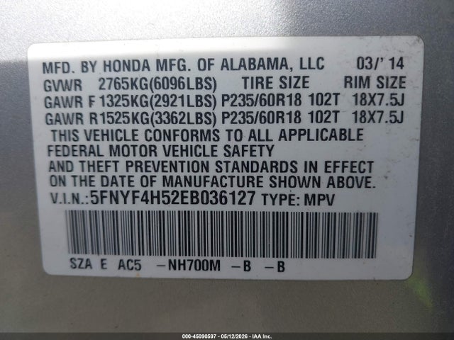 Honda Pilot Ex-l