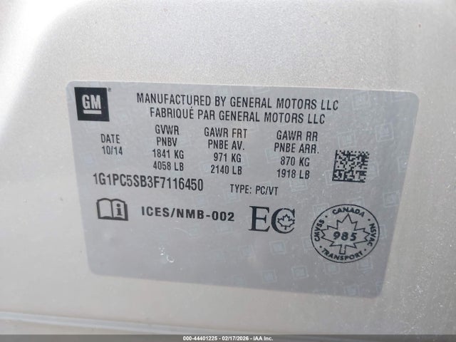 Chevrolet Cruze 1lt Auto