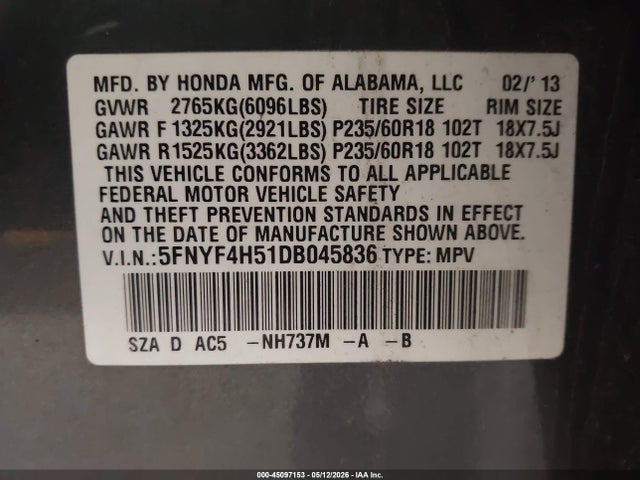 Honda Pilot Ex-l