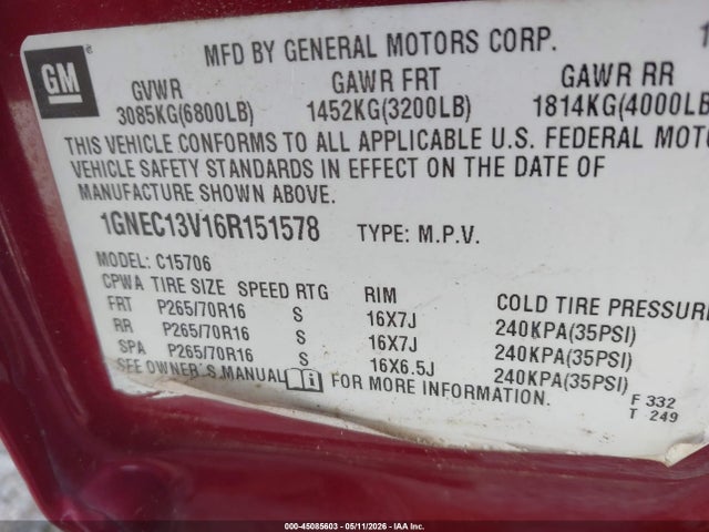 Chevrolet Tahoe Ls