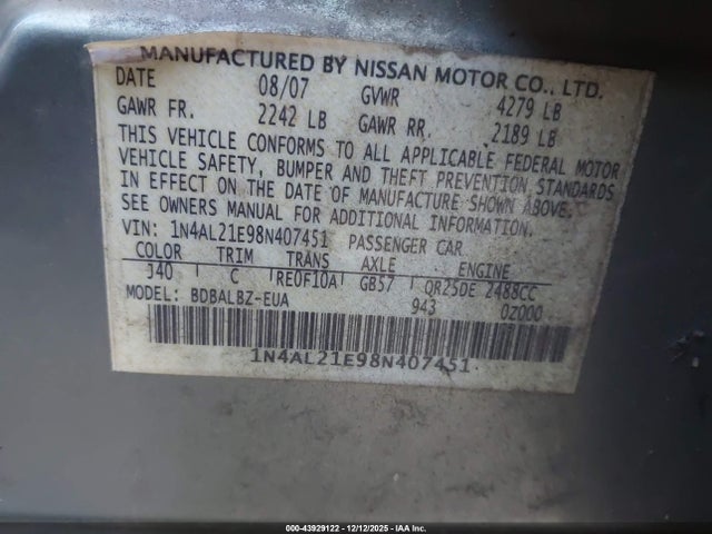 Nissan Altima 2.5 S