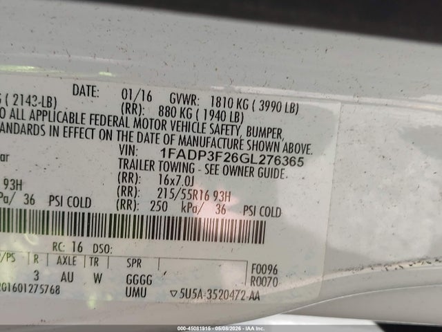 Ford Focus Se