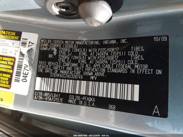 Toyota Sienna Xle