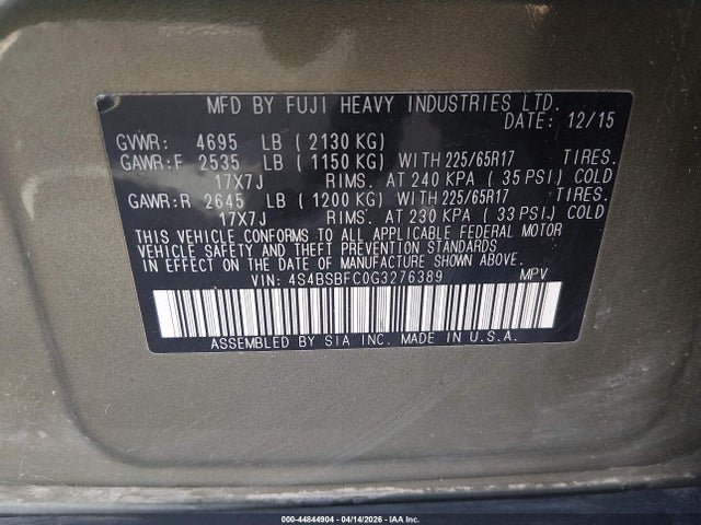 Subaru Outback 2.5i Premium