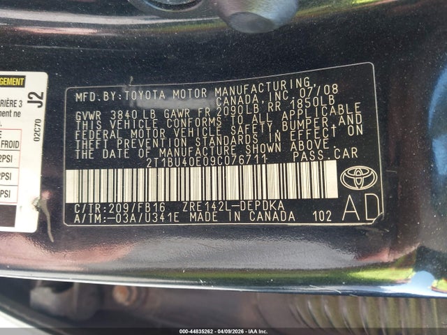 Toyota Corolla Le