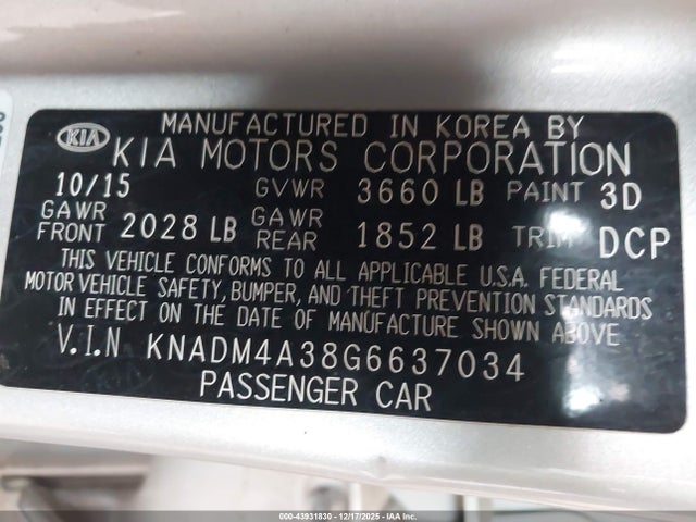 Kia Rio Lx