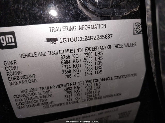GMC Sierra 1500 4wd  Short Box Elevation With 3sb