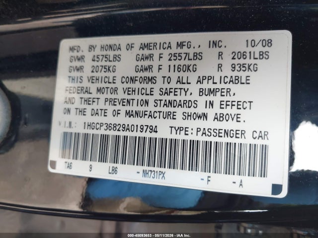 Honda Accord 3.5 Ex-l
