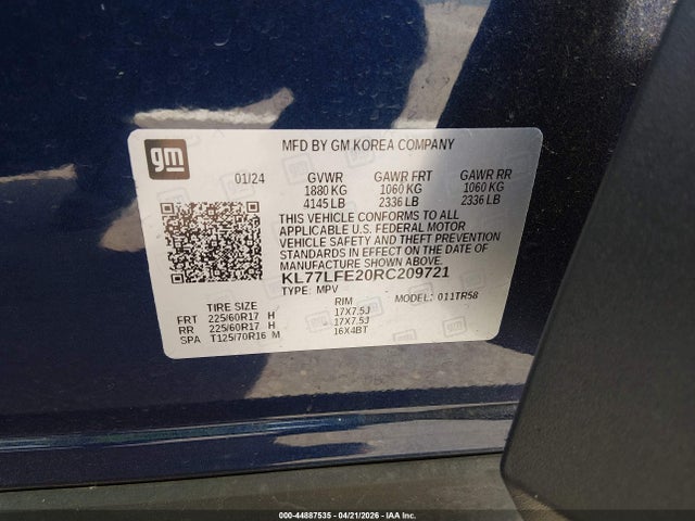 Chevrolet Trax Fwd Sp