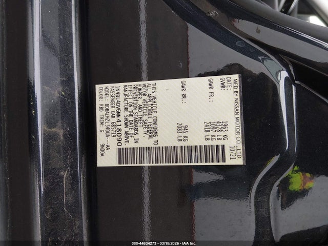 Nissan Altima Sv Fwd