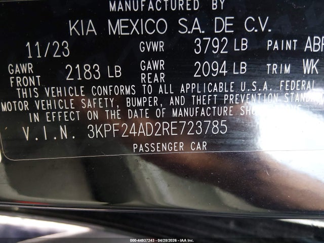 Kia Forte Lxs