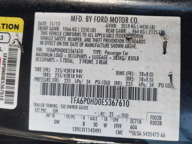 Ford Fusion Se