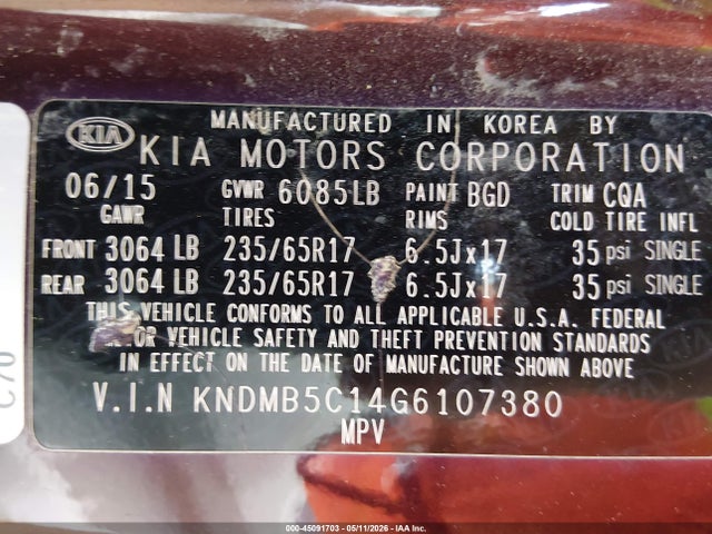 Kia Sedona Lx