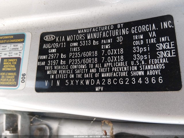 Kia Sorento Sx V6