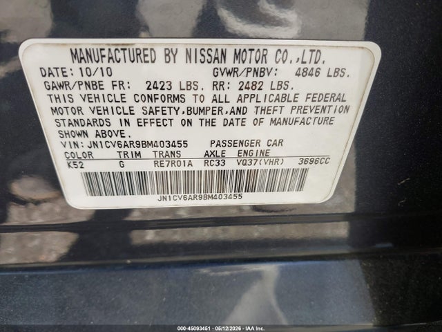 INFINITI G37x