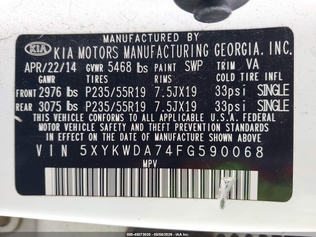 Kia Sorento Limited V6
