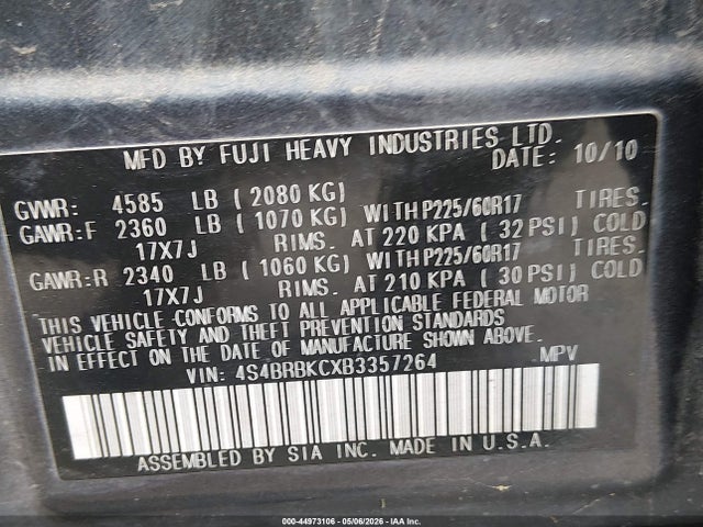 Subaru Outback 2.5i Limited