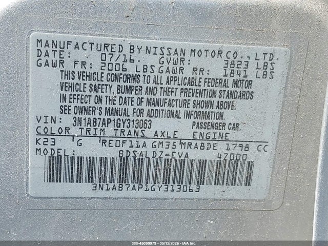 Nissan Sentra Sv
